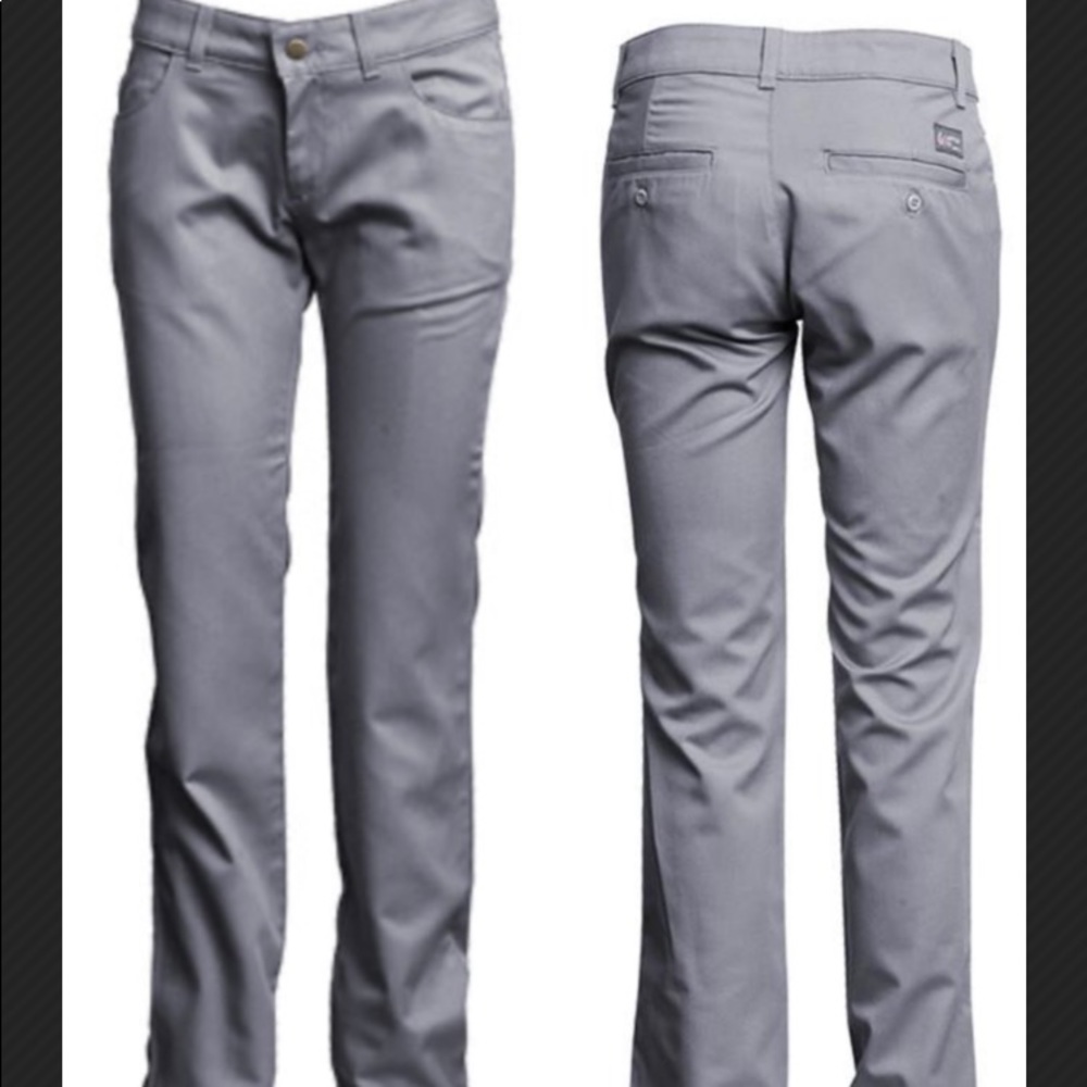 Ladies Fire Resistant FR work pant jeans 12s Grey